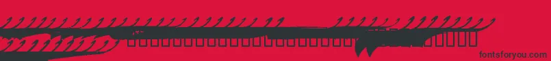 MARCS   -Schriftart – Schwarze Schriften auf rotem Hintergrund