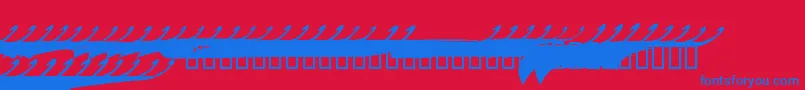 fuente MARCS    – Fuentes Azules Sobre Fondo Rojo