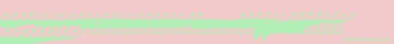 MARCS    Font – Green Fonts on Pink Background