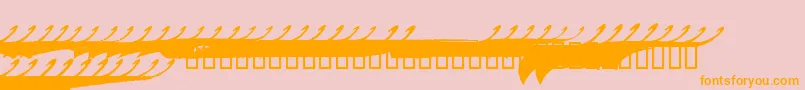 MARCS    Font – Orange Fonts on Pink Background