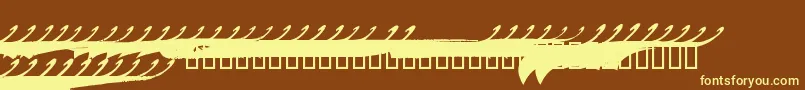 MARCS    Font – Yellow Fonts on Brown Background