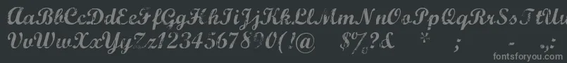 Marcsc    Font – Gray Fonts on Black Background