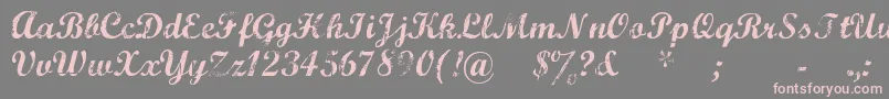 Marcsc   -Schriftart – Rosa Schriften auf grauem Hintergrund