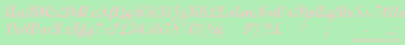 Marcsc    Font – Pink Fonts on Green Background