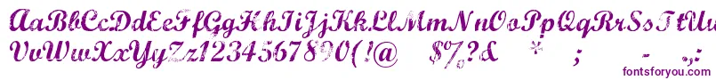 Marcsc   -Schriftart – Violette Schriften auf weißem Hintergrund