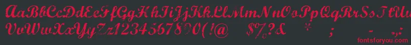 Marcsc    Font – Red Fonts on Black Background