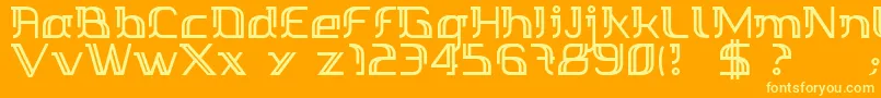 Lisätietoja Margarette01-fontista Margarette01-fontti – keltaiset fontit oranssilla taustalla
