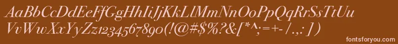 Más sobre la fuente Bodoni72oscItalic fuente Bodoni72oscItalic – Fuentes Rosadas Sobre Fondo Marrón