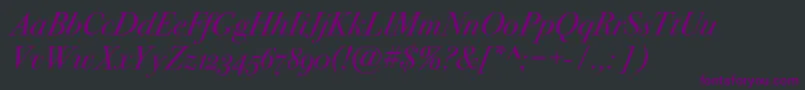 More about Bodoni72oscItalic Font Bodoni72oscItalic Font – Purple Fonts on Black Background