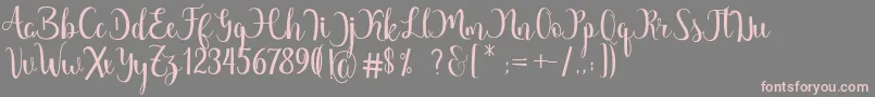 Margarita Free Font – Pink Fonts on Gray Background