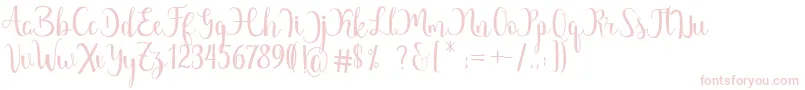 Margarita Free Font – Pink Fonts on White Background