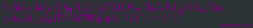 Margarita Free Font – Purple Fonts on Black Background