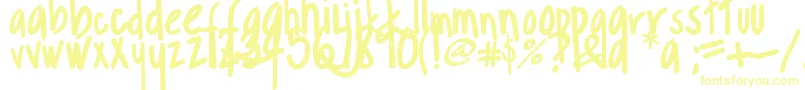 Шрифт Margarosa – жёлтые шрифты