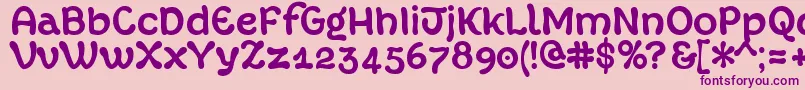 En savoir plus sur la police Margot Bold Police Margot Bold – polices violettes sur fond rose