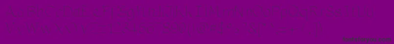 フォントMaria by KreativFont com – 紫の背景に黒い文字
