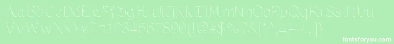 Maria by KreativFont com Font – White Fonts on Green Background
