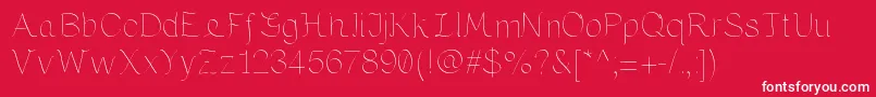 Maria by KreativFont com Font – White Fonts on Red Background