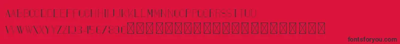 Maria PersonalUse Font – Black Fonts on Red Background