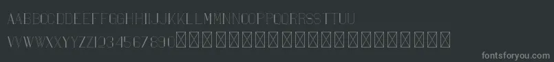 Maria PersonalUse Font – Gray Fonts on Black Background