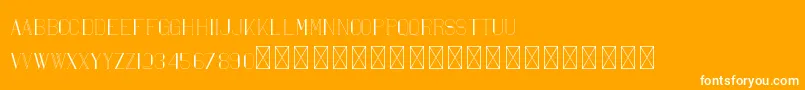Maria PersonalUse Font – White Fonts on Orange Background