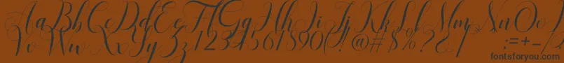 Mariana Oghawa Font – Black Fonts on Brown Background