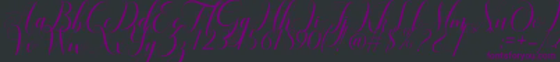 Mariana Oghawa Font – Purple Fonts on Black Background