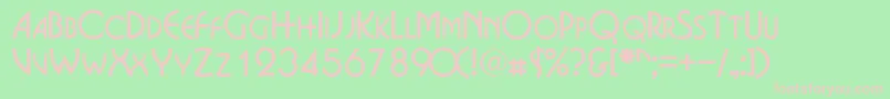 EpitomescapssskRegular Font – Pink Fonts on Green Background