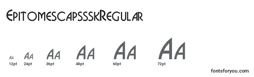 EpitomescapssskRegular Font Sizes