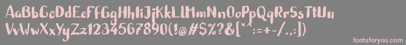Marie Bella Font – Pink Fonts on Gray Background