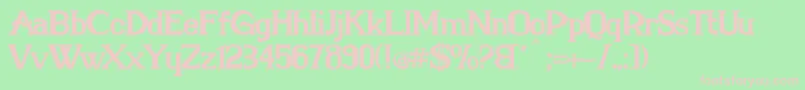 MarielleFranco Font – Pink Fonts on Green Background