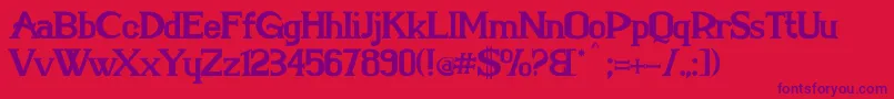 MarielleFranco Font – Purple Fonts on Red Background