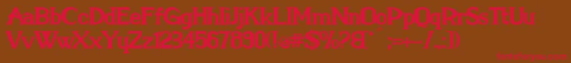 MarielleFranco Font – Red Fonts on Brown Background