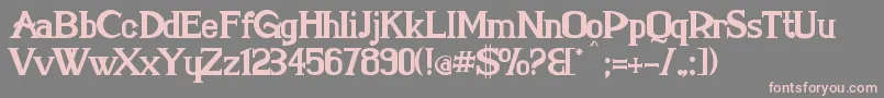 MarielleFranco Font – Pink Fonts on Gray Background