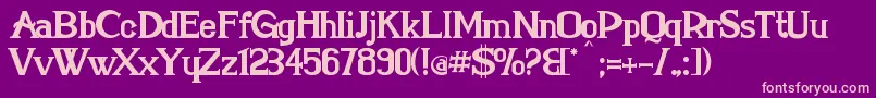 MarielleFranco Font – Pink Fonts on Purple Background