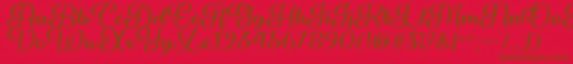 Marienkaefer   Font – Brown Fonts on Red Background