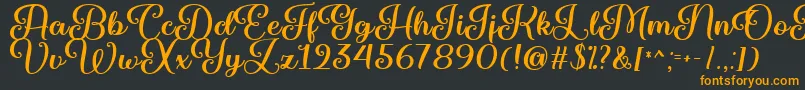 Marienkaefer   Font – Orange Fonts on Black Background