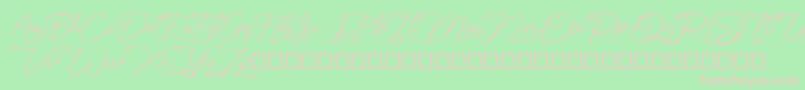 marikita Font – Pink Fonts on Green Background