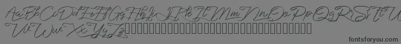 marikita-Schriftart – Schwarze Schriften auf grauem Hintergrund