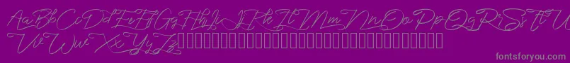 marikita Font – Gray Fonts on Purple Background