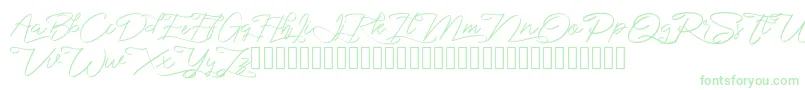 marikita Font – Green Fonts on White Background
