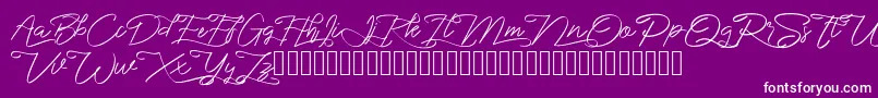 marikita Font – White Fonts on Purple Background