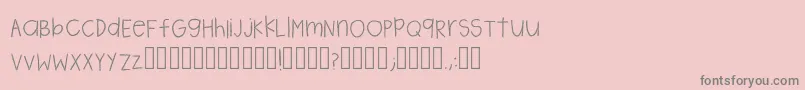 Marilyn Regular  Font – Gray Fonts on Pink Background