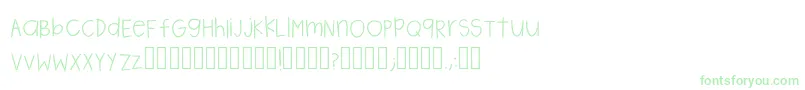 Marilyn Regular  Font – Green Fonts on White Background