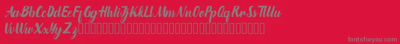 marinto Font – Gray Fonts on Red Background