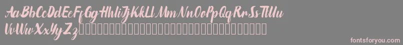 marinto Font – Pink Fonts on Gray Background