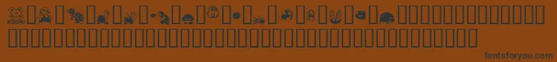mario bros drunkenbatz fontvir us Font – Black Fonts on Brown Background