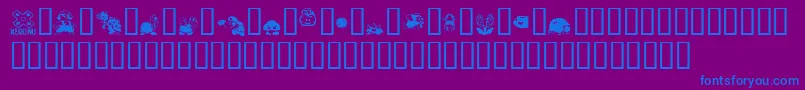 mario bros drunkenbatz fontvir us Font – Blue Fonts on Purple Background