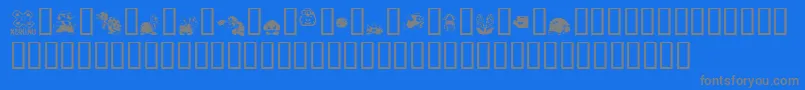 mario bros drunkenbatz fontvir us Font – Gray Fonts on Blue Background