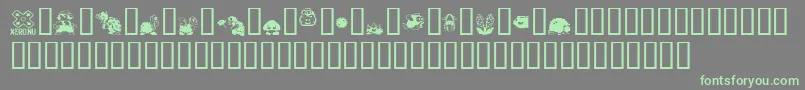mario bros drunkenbatz fontvir us Font – Green Fonts on Gray Background