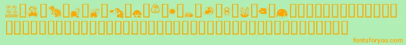 mario bros drunkenbatz fontvir us Font – Orange Fonts on Green Background